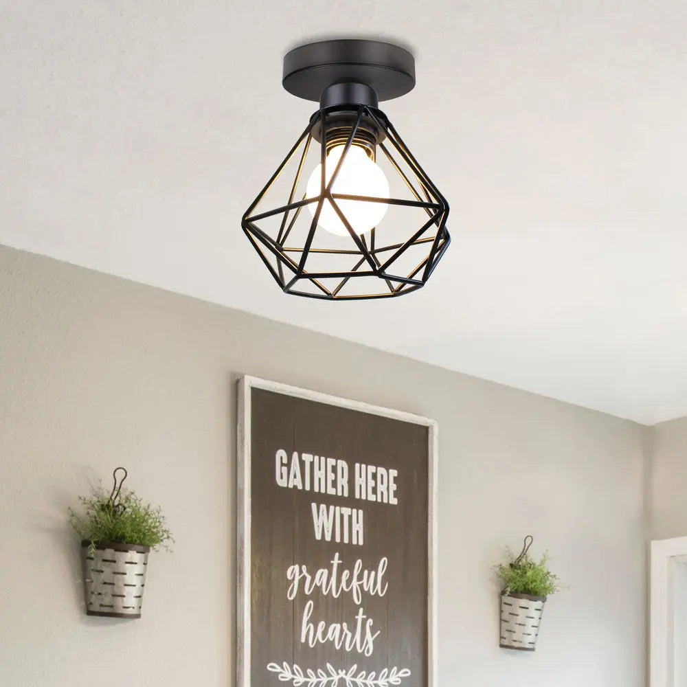 Lampshade - Metal Light Guard Cage Cover Retro Industrial Shade SW-36210478 - SWEET-LIGHTS