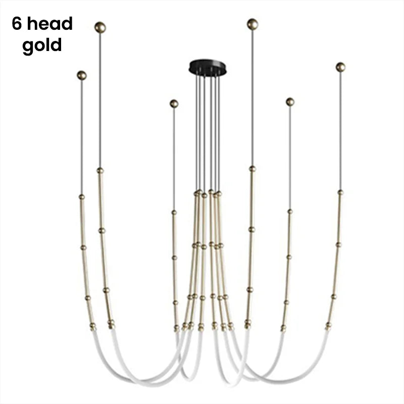 Pendant Light - Nordic Modern Art Line LED Hanging Lamp for Dining Room and Living Room SW-36210567 - SWEET-LIGHTS