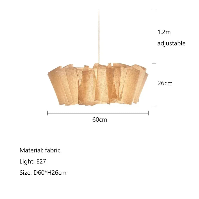 Pendant Light - Nordic Vintage Fabric Chandelier Indoor Lighting Restaurant Loft Bedroom Bedside Fixtures SW-36210983 - SWEET-LIGHTS