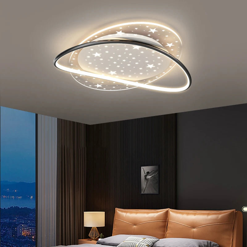 Ceiling Light - New Modern LED Black/Gold with Remote Control SW-36210678 - SWEET-LIGHTS