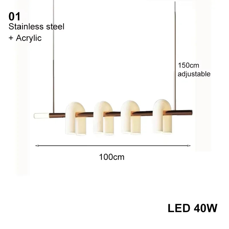 Pendant Light - Vintage Glass Luxury U Shaped Light for Dining Room and Kitchen SW-36210458 - SWEET-LIGHTS