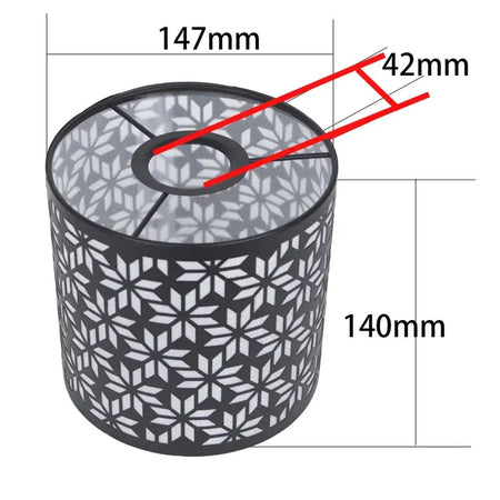 Lampshade - 150mm Modern Cylinder Metal Lampshade with Cutout Design SW-36210457 - SWEET-LIGHTS