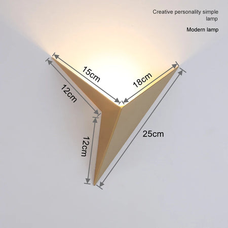 Wall Light - Modern Minimalist LED Triangle Lamp for Indoor Decoration SW-36210345 - SWEET-LIGHTS