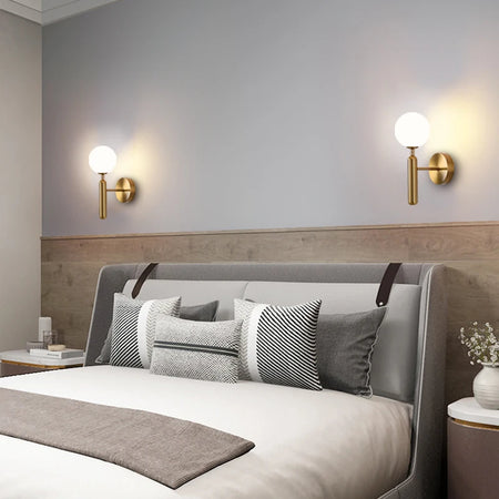Wall Light - Interior LED Wall Lamps Wall Lighting Fixtures for Bedroom Living Room Indoor Frosted Glass Ball Sconce SW-36210458 - SWEET-LIGHTS