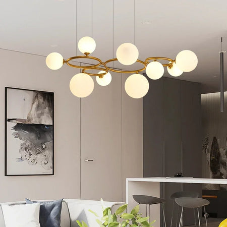 Pendant Light - Magic Beans Chandelier Smoke Grey Glass SW-36210789 - SWEET-LIGHTS