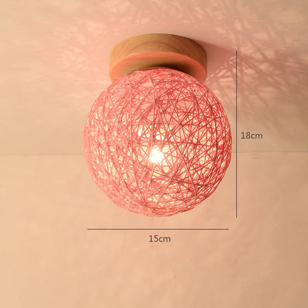 Ceiling Light - Modern Glass Lamp with Wooden Frame for Living Room Dining Kitchen SW-36210457 - SWEET-LIGHTS