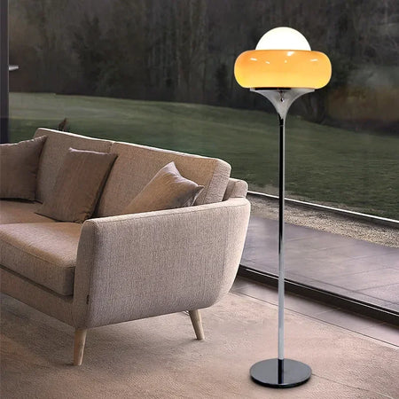 Floor Lamp - Nordic Vintage Guzzini Bauhaus Light Yellow Cream SW-36210345 - SWEET-LIGHTS