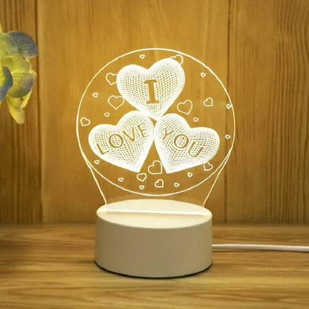 Children Lighting - Romantic Love 3D Led Lamp for Kids Night Light SW-36210489 - SWEET-LIGHTS