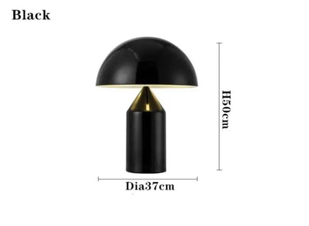 Table Lamp - Electroplating Nordic Black White Gold Mushroom LED Decor SW-36210345 - SWEET-LIGHTS