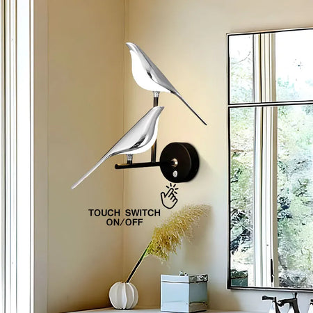 Wall Light - Creative Bird 360° Rotatable LED Wall Lamp Golden Touch Switch SW-36210457 - SWEET-LIGHTS