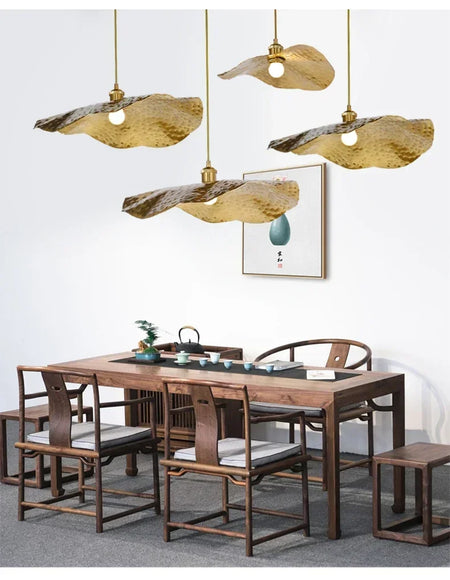 Pendant Light - New Chinese Lotus Leaf Chandelier for Kitchen Bar SW-36210458 - SWEET-LIGHTS