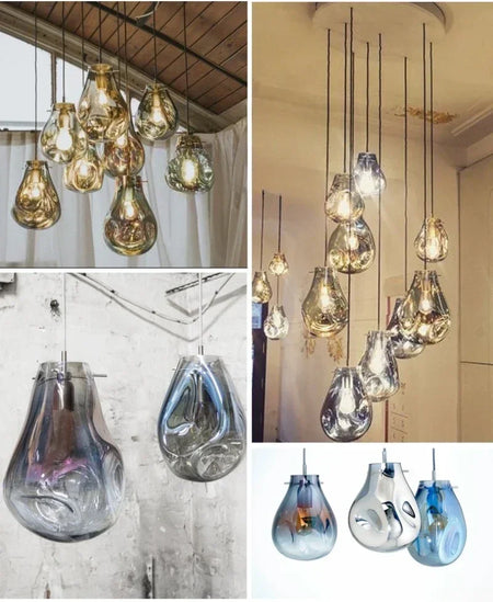Pendant Light - Art Colorful Glass Chandelier for Dining SW-36210345 - SWEET-LIGHTS