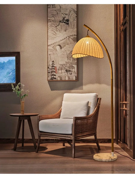 Floor Lamp - Foyer Wabi Sabi Canvas Shades LED Metal Light SW-36211023 - SWEET-LIGHTS