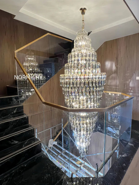 Chandelier - Duplex Building Villa Living Room Crystal Lamp SW-36210457 - SWEET-LIGHTS
