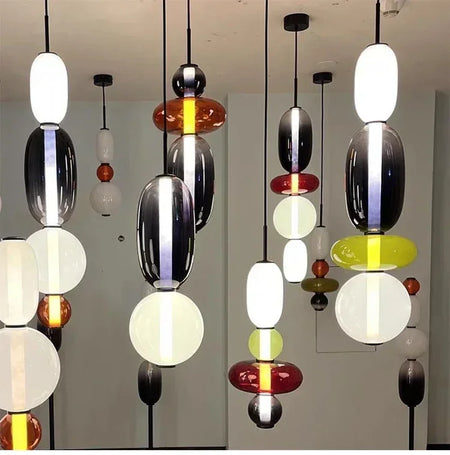 Pendant Light - Modern Candy Glass Italian Hanging Lamp for Loft Kitchen and Restaurant Decor SW-36210345 - SWEET-LIGHTS