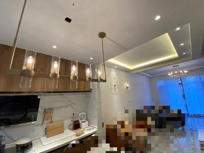 Pendant Light - Retro American Chrome Black Gold LED Chandelier Lighting Fixtures For Foyer SW-36210458 - SWEET-LIGHTS