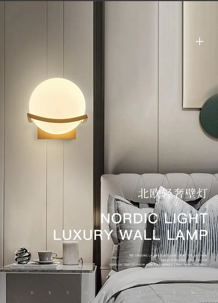 Wall Light - Modern Led Gold Glass Ball Lamp for Indoor Lighting SW-36210347 - SWEET-LIGHTS