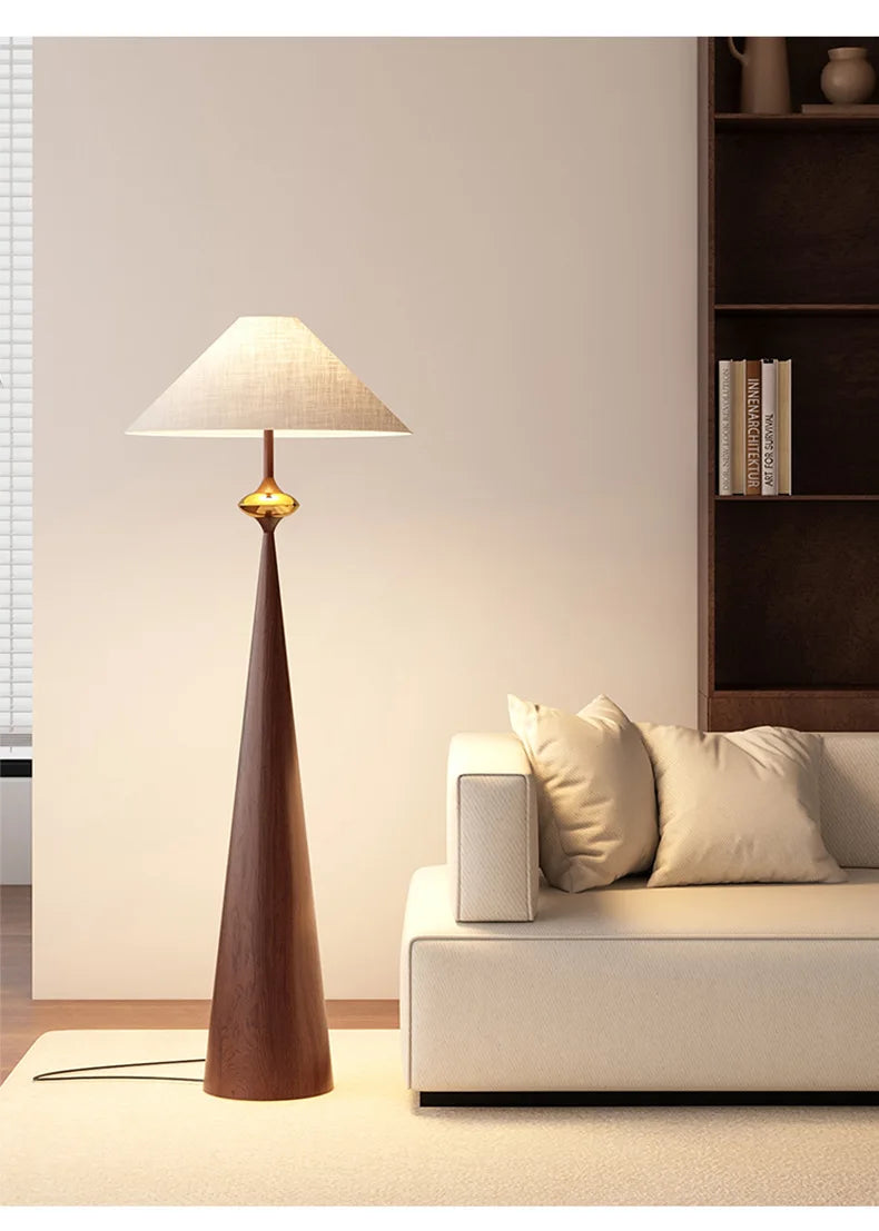 Floor Lamp - Japanese Designer Wabi-sabi Minimalist Cloth Cover Art Stand Lights Living Room Bedroom SW-36210789 - SWEET-LIGHTS
