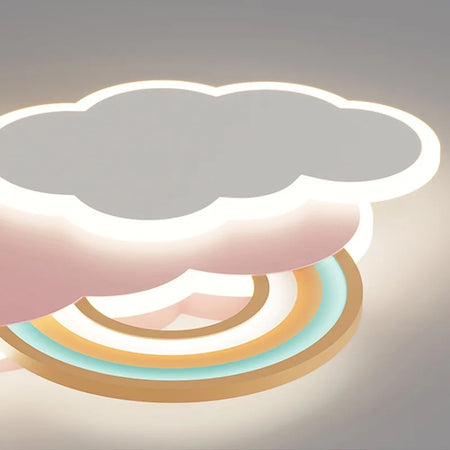 Children Lighting - Rainbow Cloud Ceiling Lights for Pink Girl Bedroom SW-36210348 - SWEET-LIGHTS