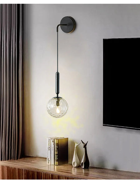 Wall Light - Nordic 2.4G Remote Control Dimming Black/Gold Lamp SW-36210345 - SWEET-LIGHTS
