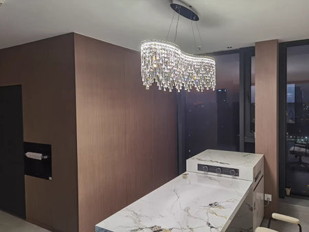 Chandelier - Italian Milan Luxury Crystal Hanging Lamp For Dining Room Hotel Villa Decor SW-36210456 - SWEET-LIGHTS