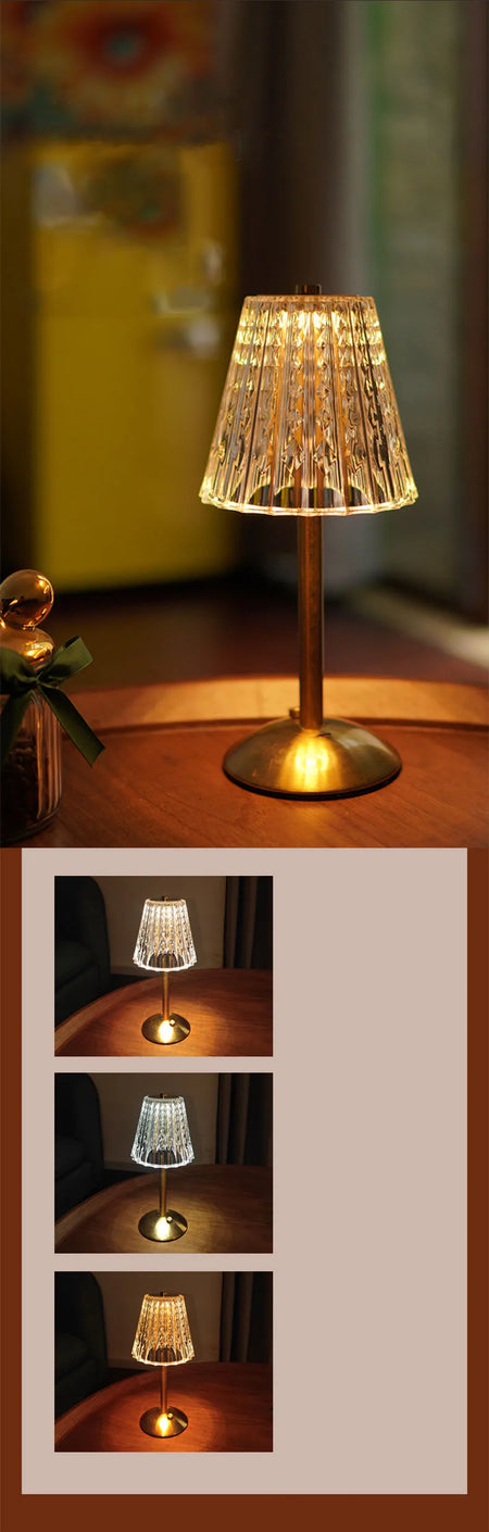 Table Lamp - Luxury Diamond Crystal Touch Bedside Lamp SW-36210457 - SWEET-LIGHTS