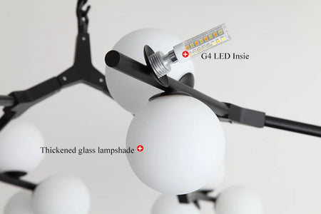 Pendant Light - Modern Tree Branches LED Chandelier with Glass Balls for Living Room and Dining Room SW-36210457 - SWEET-LIGHTS