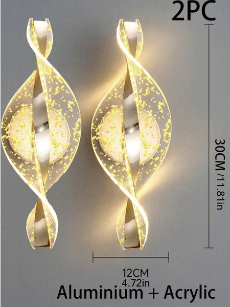 Wall Light - LED Modern 1PC Gold/Black Acrylic Lamp SW-36210345 - SWEET-LIGHTS