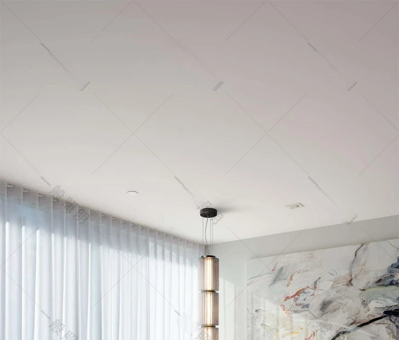 Pendant Light - Restaurant Long Stripe Smoke Gray Glass LED Lamp SW-36210456 - SWEET-LIGHTS
