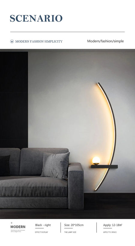 Wall Light - Bedside LED Wall Lamp Smart Remote Control Sconces Lighting for Bedroom Living Room Indoor SW-36210458 - SWEET-LIGHTS