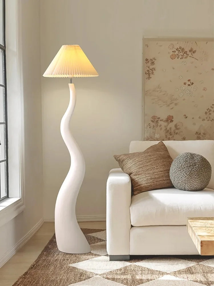 Floor Lamp - Designer Cream Resin LED E27 Vertical Light for Living Room SW-36210345 - SWEET-LIGHTS