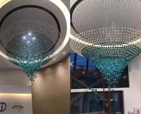 Chandelier - Large Luxury Cristal Lighting Fixtures Modern Stone Crystal LED Chandelier For Living Room Indoor Decor SW-36210347 - SWEET-LIGHTS