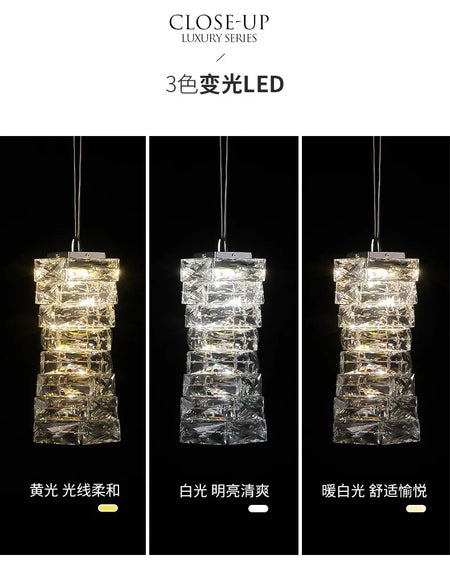 Pendant Light - Modern Strip Led Ceiling Chandelier Luxury Crystal Design Art Lamp SW-36214567 - SWEET-LIGHTS