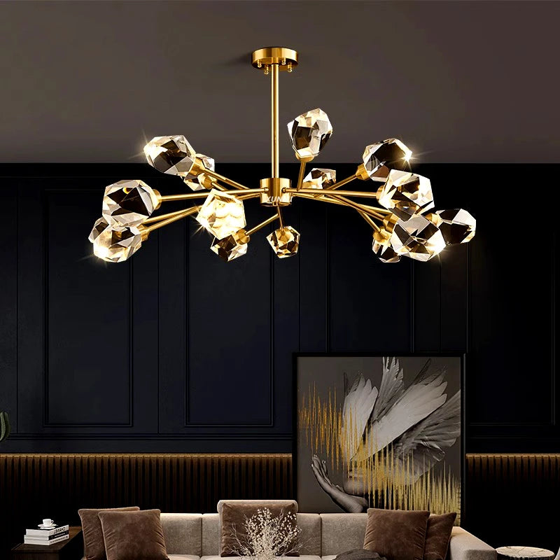 Pendant Light - Nordic All-Copper Molecular Chandelier LED SW-36210347 - SWEET-LIGHTS