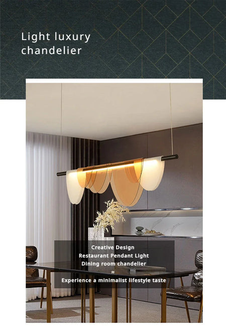 Pendant Light - Nordic Salon Colored Acrylic Chandelier LED Lamp for Dining Living Room Bedroom Lustre Lightings SW-36210923 - SWEET-LIGHTS