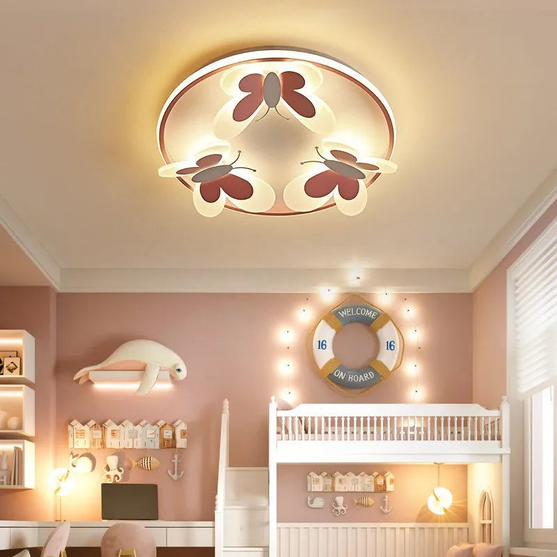 Children Lighting - Kids Ceiling Lamp Butterfly Pink Light SW-36210345 - SWEET-LIGHTS
