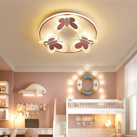 Children Lighting - Kids Ceiling Lamp Butterfly Pink Light SW-36210345 - SWEET-LIGHTS