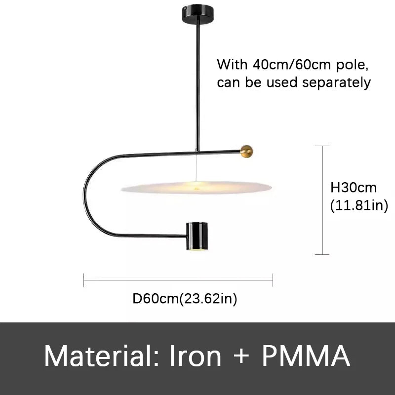 Pendant Light - Nordic U-Shaped Acrylic Bar Table Chandelier SW-36210345 - SWEET-LIGHTS