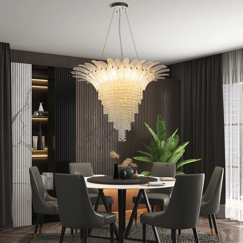Chandelier - French Designer Crystal Chandelier Adjustable Height SW-36210345 - SWEET-LIGHTS
