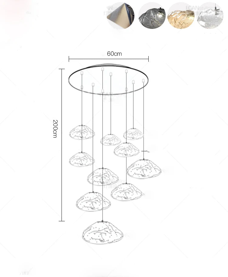 Chandelier - Nordic Home Decor Dining Room Pendant Light Fixture SW-36210457 - SWEET-LIGHTS