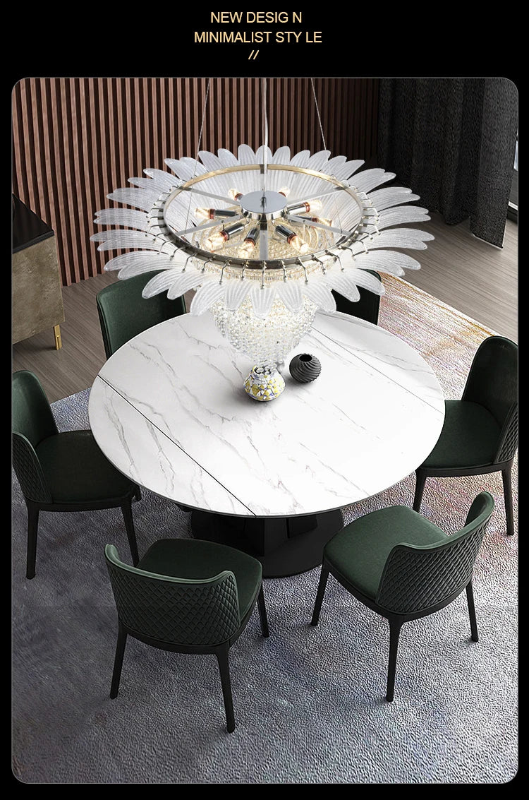 Chandelier - French Designer Crystal Chandelier Adjustable Height SW-36210345 - SWEET-LIGHTS