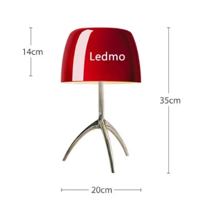 Table Lamp - Italian Designer Glass Shade Tripod Desk Light SW-36210345 - SWEET-LIGHTS