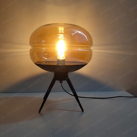 Table Lamp - Modern Blue Glass E27 Desk Lamp for Bedroom Decor SW-36210457 - SWEET-LIGHTS