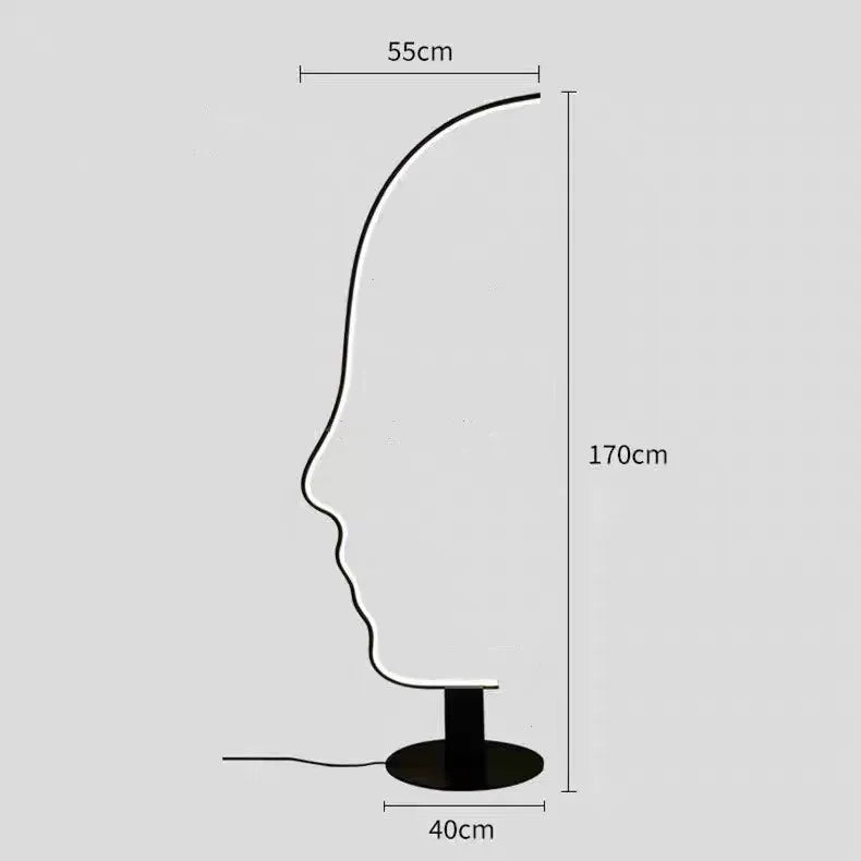 Floor Lamp - New Modern Human Face LED Decor Light SW-36210345 - SWEET-LIGHTS