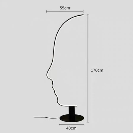 Floor Lamp - New Modern Human Face LED Decor Light SW-36210345 - SWEET-LIGHTS
