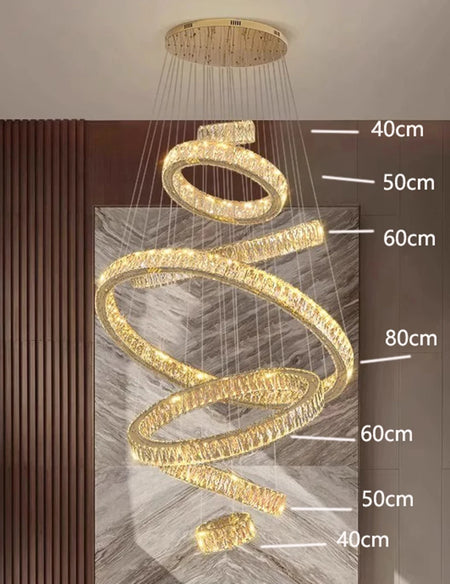 Chandelier - Modern Home Decoration Crystal Chandelier for Living Room and Stair Pendant Lighting SW-36210578 - SWEET-LIGHTS