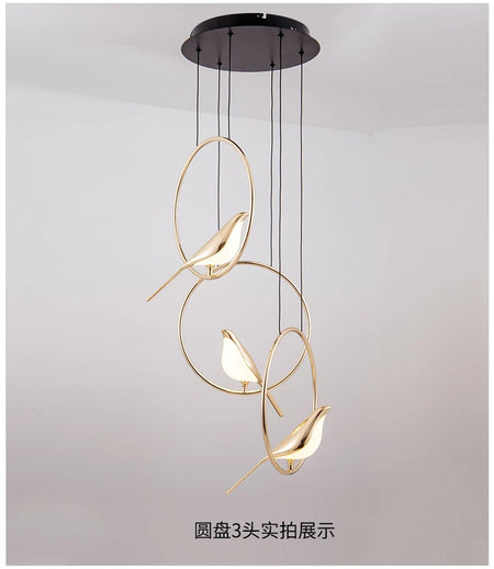 Pendant Light - BUNNY Nordic Postmodern Round LED Bird Light SW-36210789 - SWEET-LIGHTS
