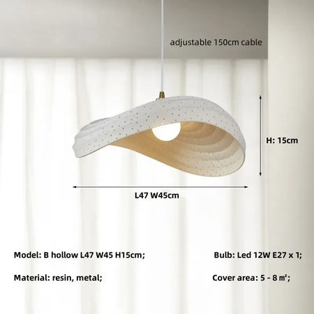 Pendant Light - Modern Minimalism E27 LED Resin Lamp Fixtures SW-36210678 - SWEET-LIGHTS