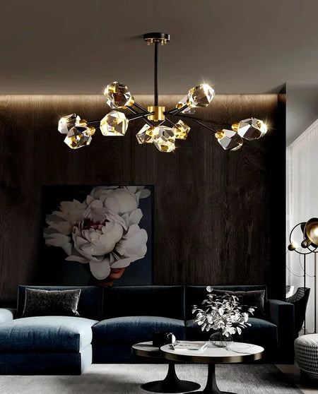Pendant Light - Nordic All-Copper Molecular Chandelier LED SW-36210347 - SWEET-LIGHTS