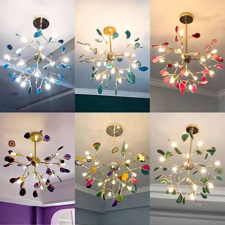 Pendant Light - Firefly Chandelier Agate Postmodern Luxury SW-36210478 - SWEET-LIGHTS